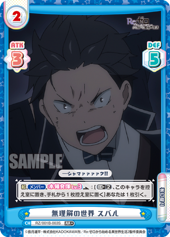 RZ/001B-003S 無理解の世界 スバル RR+