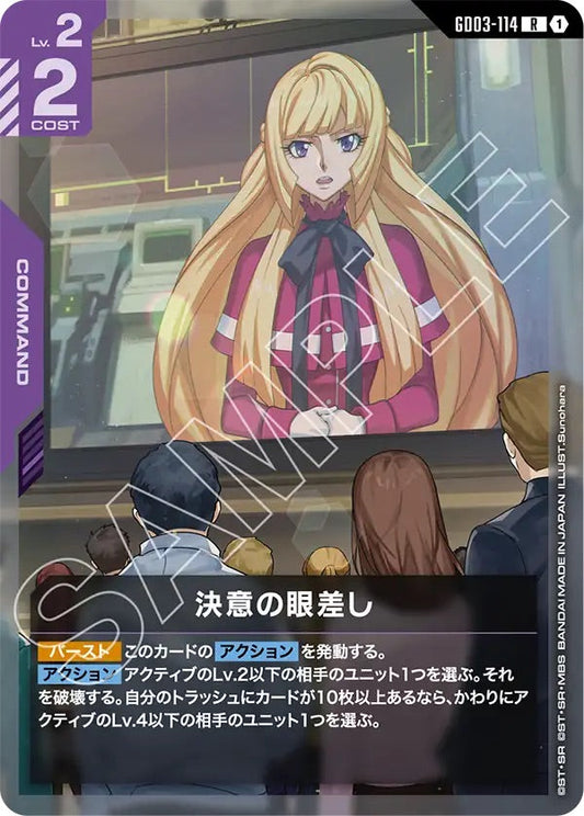 GD03-114 決意の眼差し R